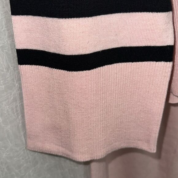 kate spade LβPink Black Stripe Crewneck Knit Long Sleeve Pant Lounge PJ Outfit - Picture 12 of 17